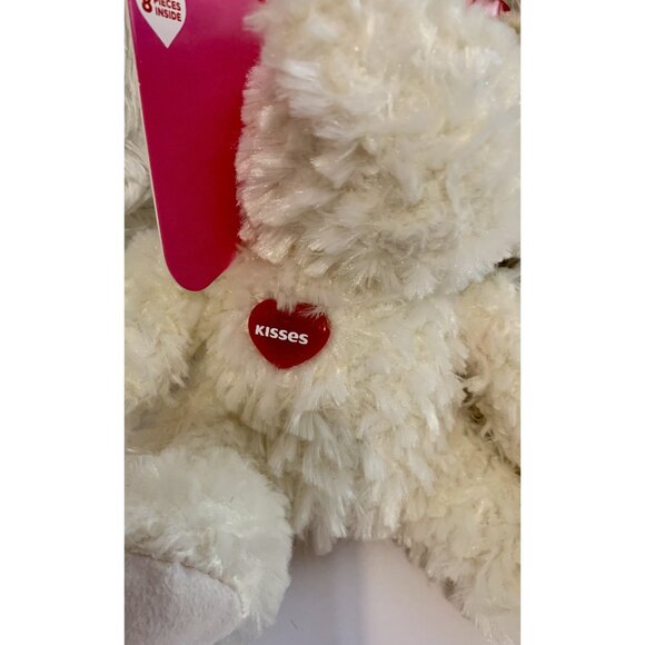 Hersheys Kisses Sealed With A Kiss Plush Bear Set & Solid Milk Chocolate Kiss - Picture 6 of 13